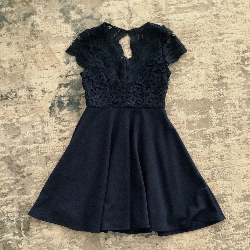 Rare Editions Girls Navy Blue Dress Size 8